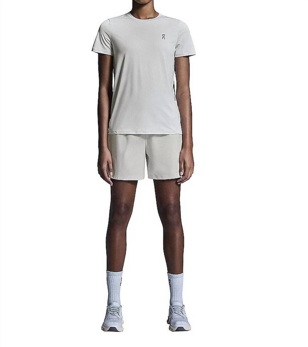 NEW ON women's damen lauf core shirt in sand